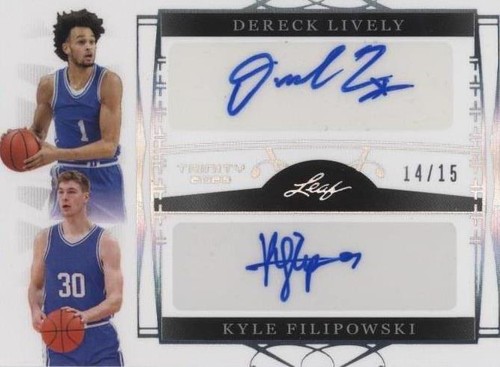 2022-23 Leaf Trinity - Kyle Filipowski/Dereck Lively #DA-6