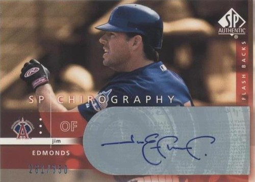 2003 SP Authentic - Jim Edmonds #JE1