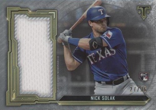 2020 Topps Triple Threads - Nick Solak #SJR-NSO