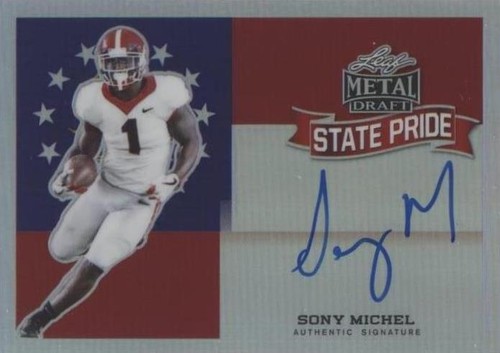 2018 Leaf Metal Draft Sony Michel #SP-SM1