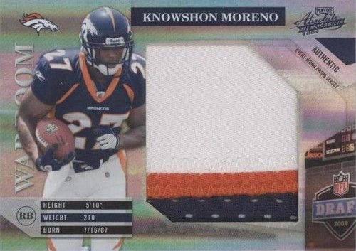 2009 Playoff Absolute Memorabilia Knowshon Moreno #19