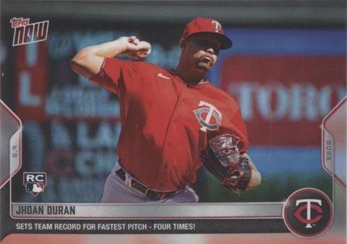 topps now auto ジャラン・デュラン　直筆サインカード Jhoan Duran Autographed Rookie 2022 Topps Gallery #RA-JHO