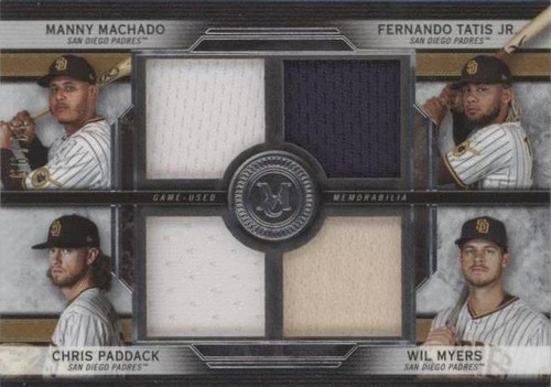 2020 Topps Museum Collection - Chris Paddack Fernando Tatís Jr. Manny Machado #FPR-MTPM