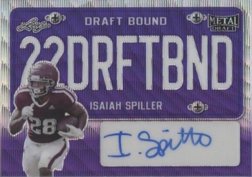 2022 Leaf Metal Draft Isaiah Spiller #DB-IS1