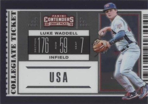 2019 Panini Elite Extra Edition - Luke Waddell #USA-LW