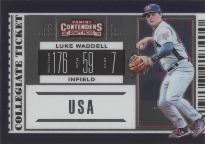 2019 Panini Elite Extra Edition - Luke Waddell #USA-LW