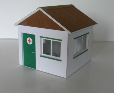 Greenhills Slot Car Building First Aid Hut Kit 1:32 Scale - Brand New - MACC200