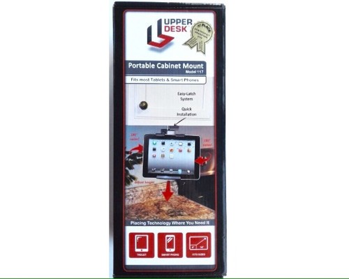 Ipad Tablet Mount Holder Stand for Kitchen Cabinets and Shelves. Universal De...