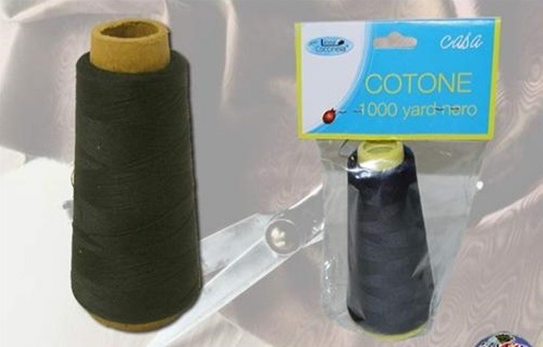 Cono Bobina Cotone Nero 1000 Yard Cuciro Cucire Sarto dfh