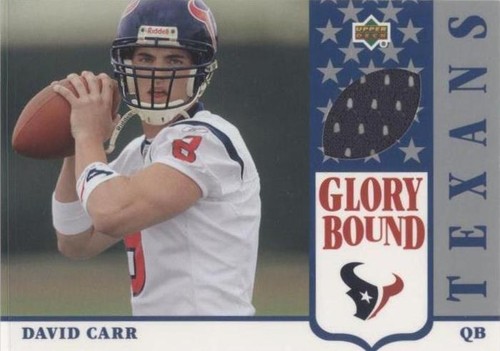 2002 UD Authentics David Carr #GBJ-DC
