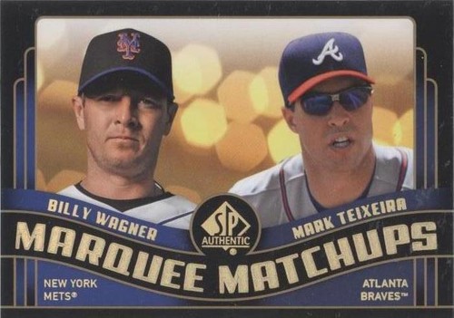 2008 SP Authentic - Billy Wagner Mark Teixeira #MM-30