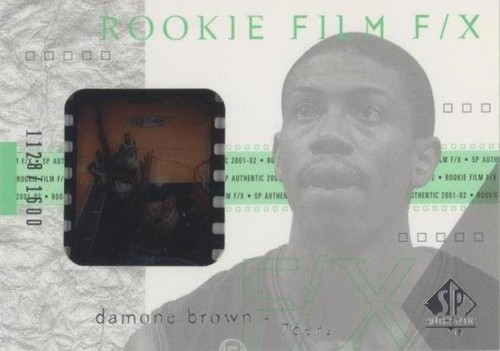 2001-02 SP Authentic - Damone Brown #92
