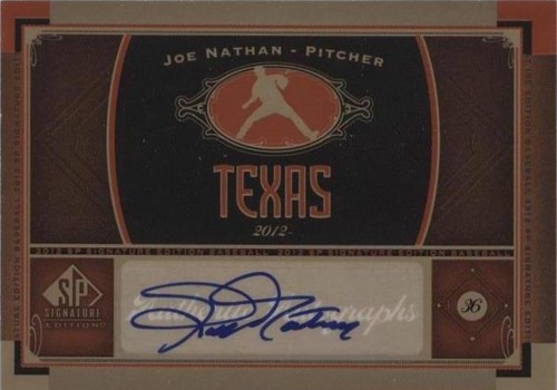 2012 SP Signature Edition - Joe Nathan #TEX 5