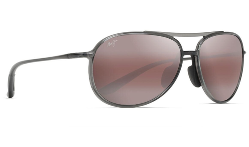 MAUI JIM MAUI JIM ALELELE BRIDGE MJ438-11 GREY SMOKE MAUI ROSE POLARIZED SUNGLASSES