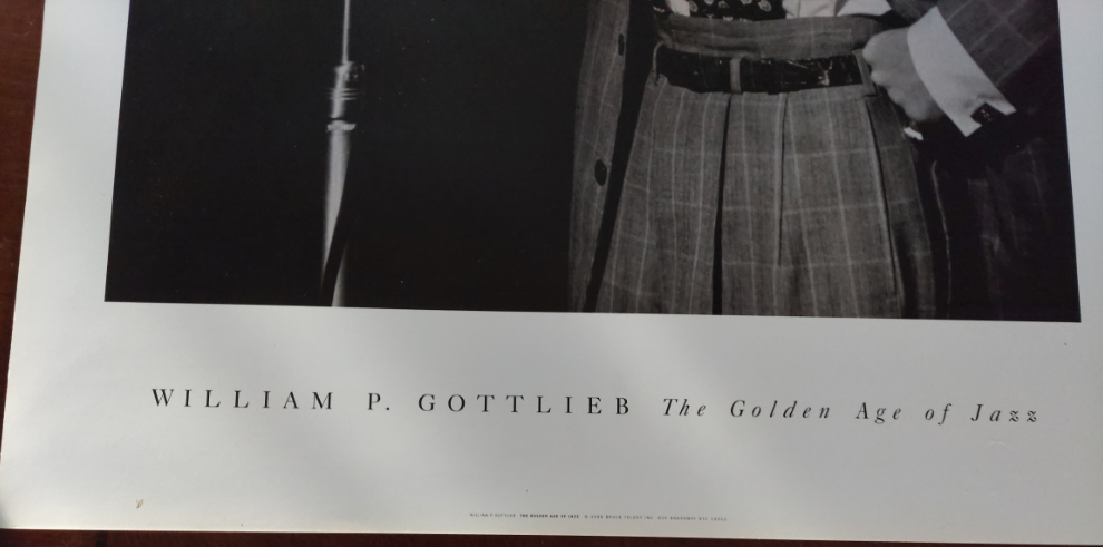 Vintage Frank Sinatra  Poster William P. Gottlieb "The Golden Age of Jazz" 18x24