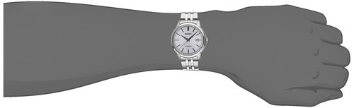 Pre-owned Seiko Essentials Ss Automatic Silver Dial