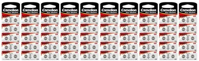 100 Pk Camelion AG9 394 D394 GP94 L936 LR45 S936 Alkaline Button Cell Battery