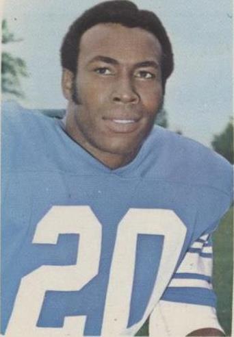 1971 The Wonderful World of Pro Football USA Player Stamps Lem Barney #121