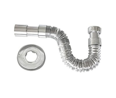 JOLLY FLEX TUBO SCARICO FLESSIBILE ESTENSIBILE 1 1/4 X 32/40 CROMO CROMATO