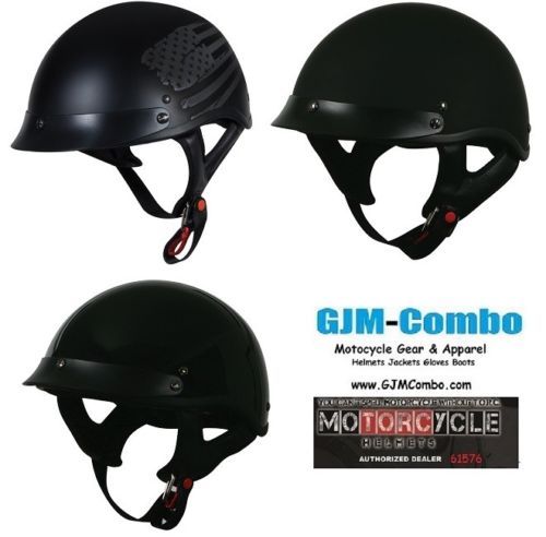 AFX FX-3 Motorcycle Half Helmet DOT Carbon Design Size XL 7 3/4 Harley  Honda | eBay