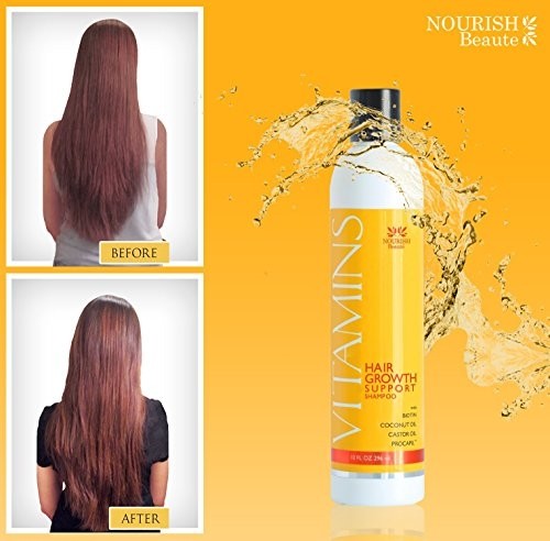 Hair Regrowth Shampoo Vitamins Treatment DHT Blockers,Biotin and Botanical Oils