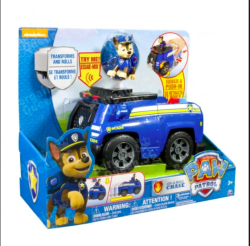 Paw Patrol CHASE Deluxe Cruiser Police Car with Sound ~NEW