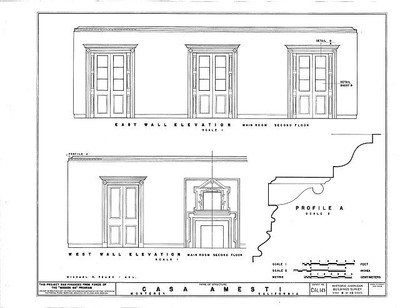 Jose Amesti Casa,516 Polk Street,Monterey,Monterey County,CA,California,HABS,15