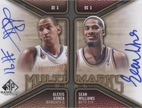 2009-10 SP Game Used - Alexis Ajinca/Sean Williams #MD-WA