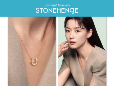 Pre-owned Stonehenge 4k Lucky You Necklace P1406 Female Jewelry Jeon Jihyun Han Sohee In White/colorless