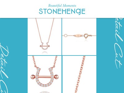 Pre-owned Stonehenge 4k Lucky You Necklace P1406 Female Jewelry Jeon Jihyun Han Sohee In White/colorless