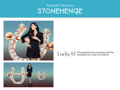 Pre-owned Stonehenge 4k Lucky You Necklace P1406 Female Jewelry Jeon Jihyun Han Sohee In White/colorless