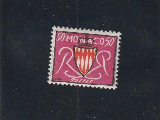 L5211 Monaco Timbre NÂ° Y&T 405 De 1954 