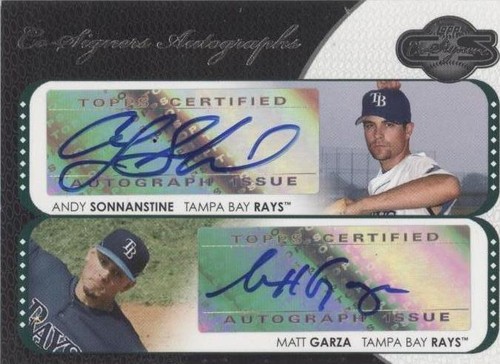 2008 Topps Co-Signers - Andy Sonnanstine Matt Garza #CS-SG