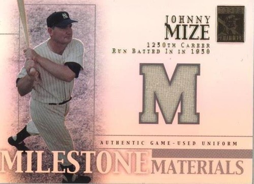 2002 Topps Tribute - Johnny Mize #MIM-JM