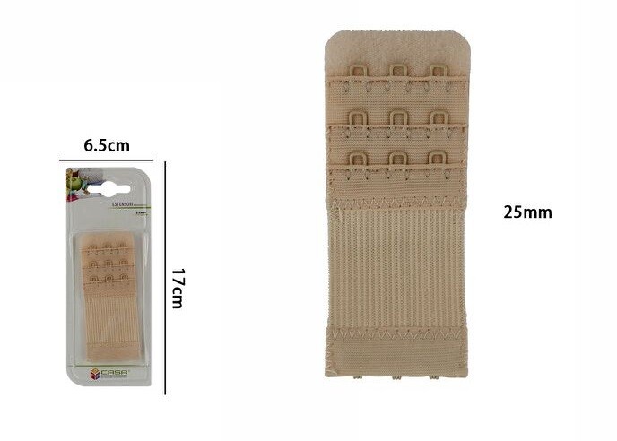 Prolunga Reggiseno Regolatore Elastico Con Gancetti Per Reggiseni 3x3cm dfh