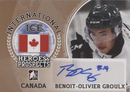 2016-17 Leaf In the Game Heroes & Prospects - Benoit-Olivier Groulx #II-BOG