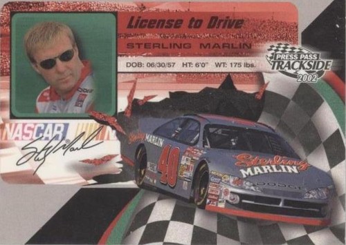 2002 Press Pass Trackside - Sterling Marlin #LD 20