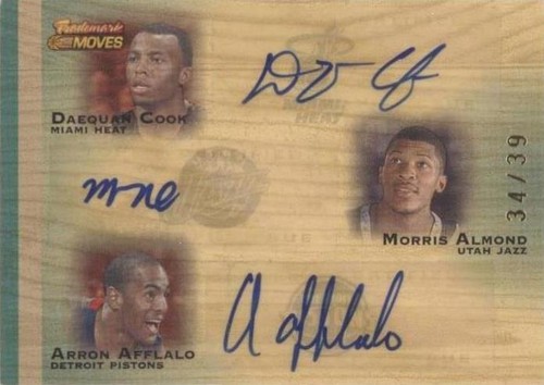 2007-08 Topps Trademark Moves - Arron Afflalo/Daequan Cook/Morris Almond #TTI-CAA