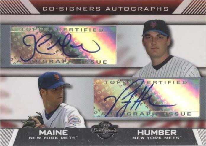 2007 Topps Co-Signers - John Maine Philip Humber #CS-MH