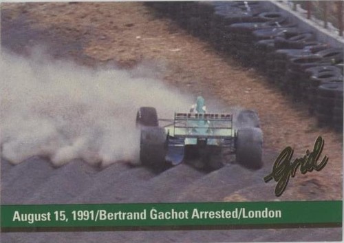 1992 Grid Motorcard Formula 1 - Bertrand Gachot #193