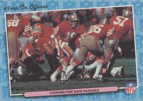 1986 Fleer Live Action Football Joe Montana #73