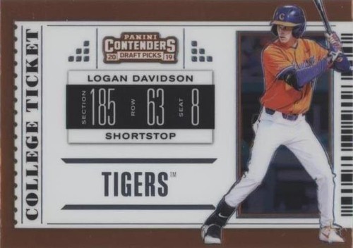 2019 Panini Elite Extra Edition - Logan Davidson #CT-LD