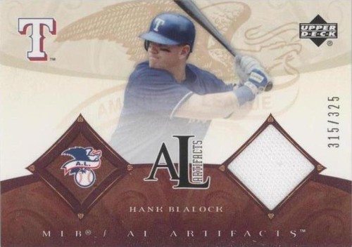 2005 Upper Deck Artifacts - Hank Blalock #AL-HB