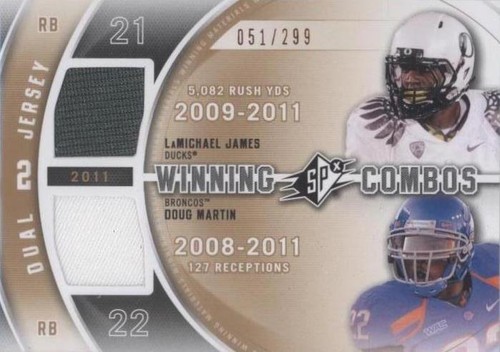 2012 SPx Doug Martin LaMichael James #WM2-8
