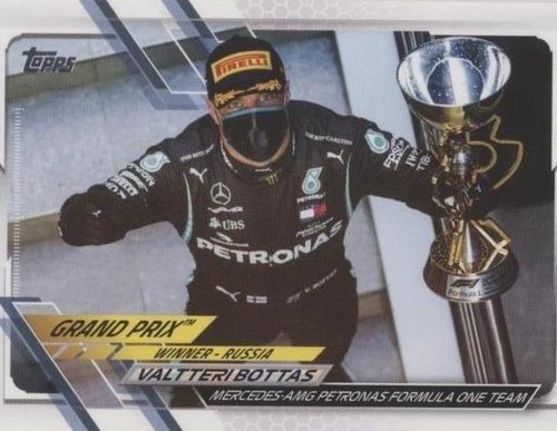 2021 Topps Chrome Formula 1 Valtteri Bottas Orange Checker