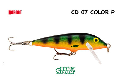 RAPALA  COUNTDOWN CD 07 SINKING col P PERCH MINNOW SPINNING FIUME LAGO