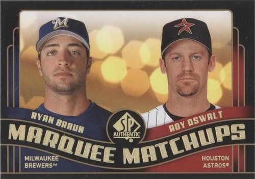 2008 SP Authentic - Roy Oswalt Ryan Braun #MM-8