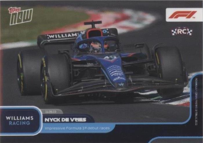 2022 Topps Now F1 - Nyck De Vries #056