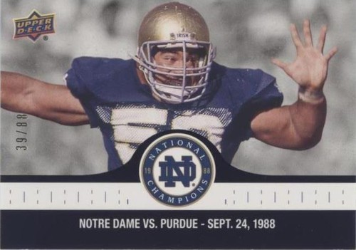 2017 Upper Deck Notre Dame 1988 Championship Chris Zorich #23