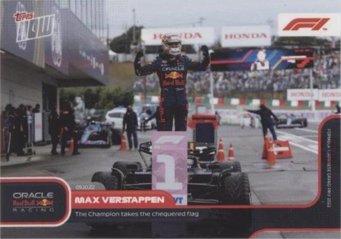 2022 Topps Now F1 - Max Verstappen #062